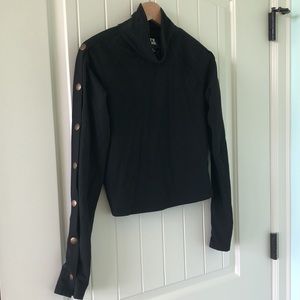 IVY PARK button sleeve top
